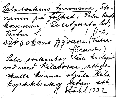 Bild på arkivkortet för arkivposten Salasockens tjuvarna