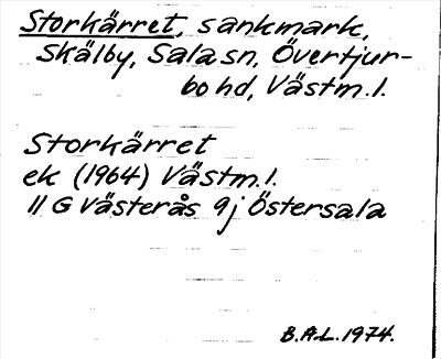 Bild på arkivkortet för arkivposten Storkärret