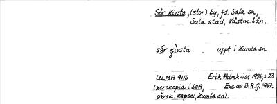 Bild på arkivkortet för arkivposten Sör Kivsta