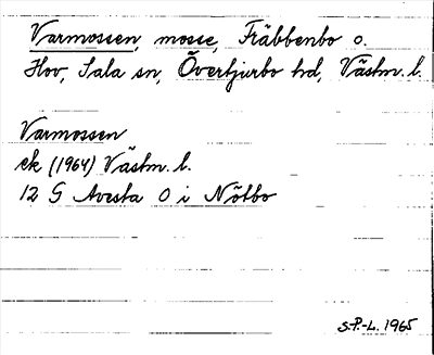 Bild på arkivkortet för arkivposten Varmossen