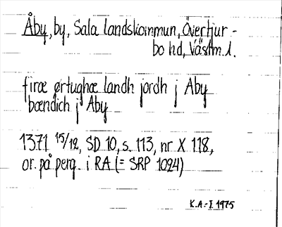 Bild på arkivkortet för arkivposten Åby