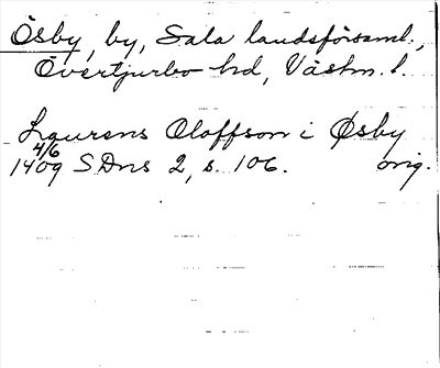 Bild på arkivkortet för arkivposten Ösby