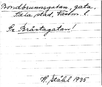 Bild på arkivkortet för arkivposten Bondbrunnsgatan, se Bråstagatan
