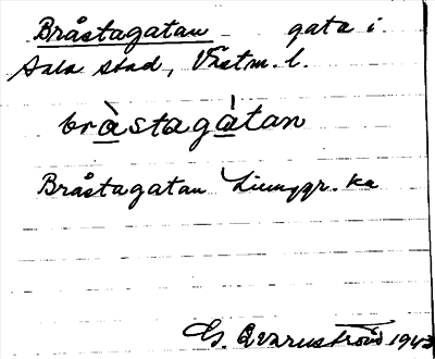 Bild på arkivkortet för arkivposten Bråstagatan