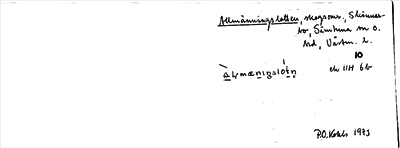 Bild på arkivkortet för arkivposten Allmänningslotten