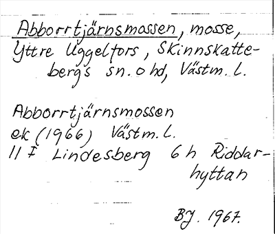 Bild på arkivkortet för arkivposten Abborrtjärnsmossen