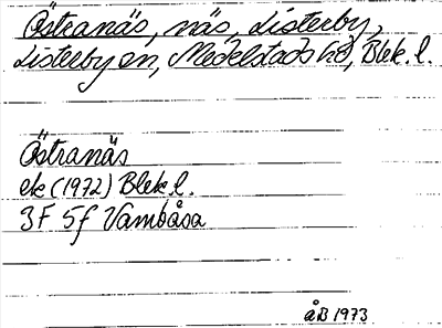 Bild på arkivkortet för arkivposten Östranäs