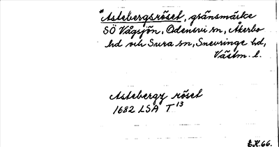 Bild på arkivkortet för arkivposten Astebergsröset