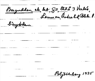 Bild på arkivkortet för arkivposten Bergudden