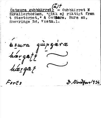 Bild på arkivkortet för arkivposten Östsura gubbkärret