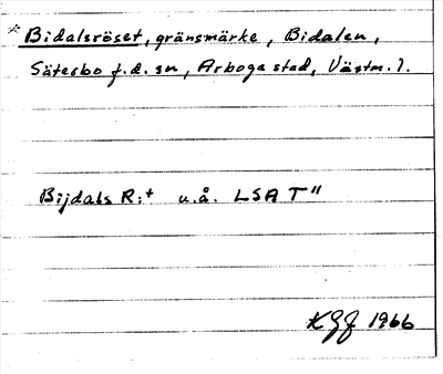 Bild på arkivkortet för arkivposten Bidalsröset