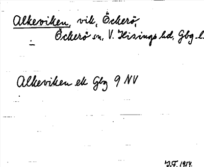 Bild på arkivkortet för arkivposten Alkeviken