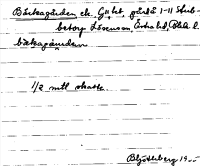 Bild på arkivkortet för arkivposten Bäckagården