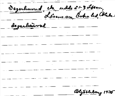 Bild på arkivkortet för arkivposten Degerhuvud