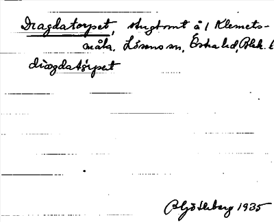 Bild på arkivkortet för arkivposten Dragdatorpet