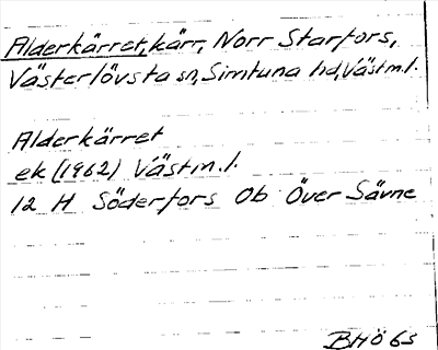 Bild på arkivkortet för arkivposten Alderkärret