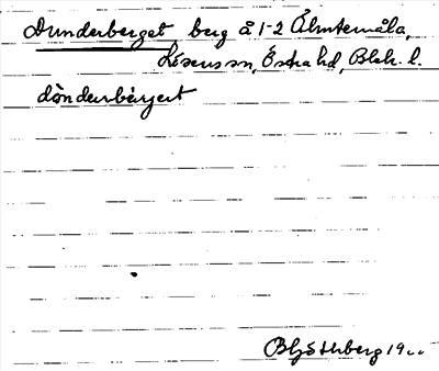 Bild på arkivkortet för arkivposten Dunderberget