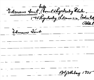 Bild på arkivkortet för arkivposten Edmans tomt