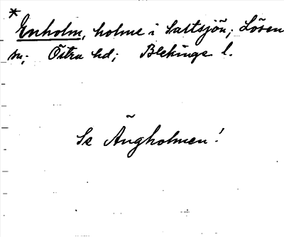 Bild på arkivkortet för arkivposten *Enholm