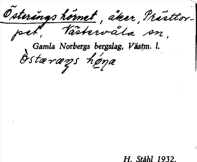Bild på arkivkortet för arkivposten Österängs hörnet