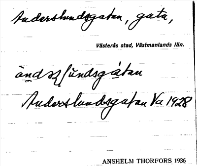 Bild på arkivkortet för arkivposten Anderslundsgatan