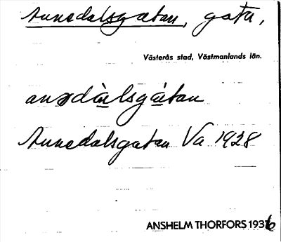 Bild på arkivkortet för arkivposten Annedalsgatan