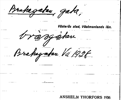Bild på arkivkortet för arkivposten Brahegatan