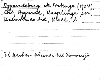 Bild på arkivkortet för arkivposten Aggaredsberg