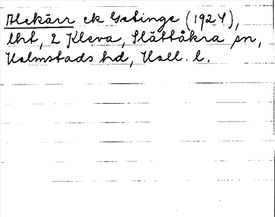 Bild på arkivkortet för arkivposten Alekärr