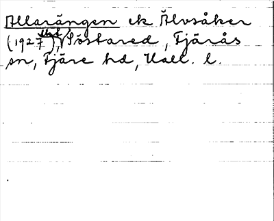 Bild på arkivkortet för arkivposten Allarängen