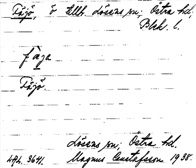 Bild på arkivkortet för arkivposten Fäjö