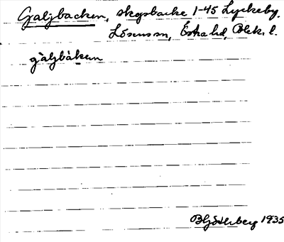Bild på arkivkortet för arkivposten Galjbacken