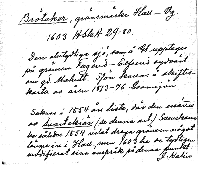 Bild på arkivkortet för arkivposten Brötaker