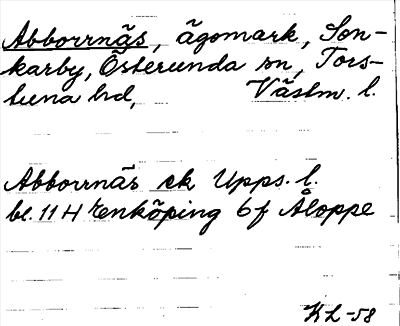 Bild på arkivkortet för arkivposten Abborrnäs