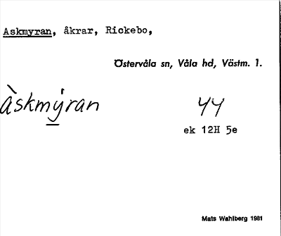 Bild på arkivkortet för arkivposten Aksmyran