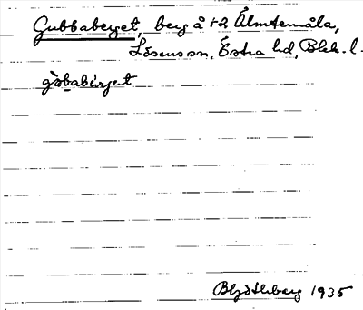 Bild på arkivkortet för arkivposten Gubbaberget