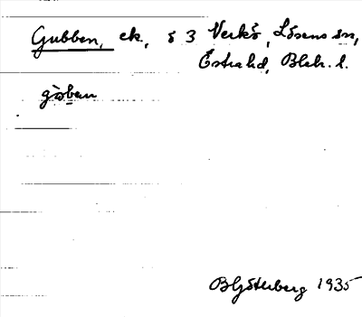 Bild på arkivkortet för arkivposten Gubben