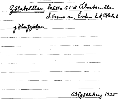 Bild på arkivkortet för arkivposten Gölakällan