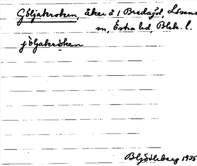 Bild på arkivkortet för arkivposten Göljakroken
