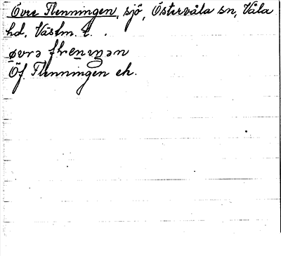 Bild på arkivkortet för arkivposten Övre Flenningen