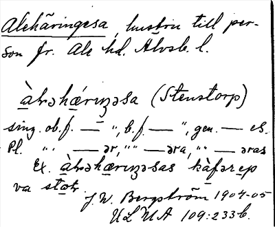 Bild på arkivkortet för arkivposten Alekäringesa