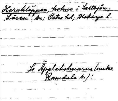 Bild på arkivkortet för arkivposten Harakläppen