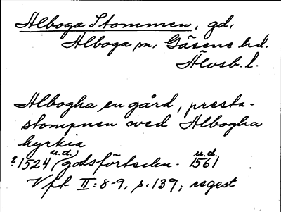 Bild på arkivkortet för arkivposten Alboga Stommen