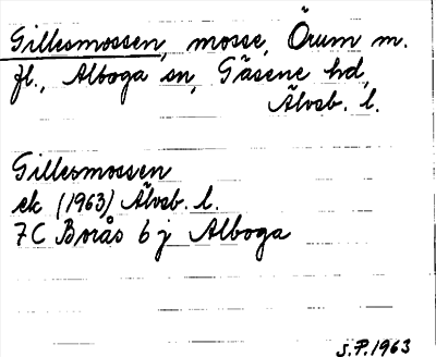 Bild på arkivkortet för arkivposten Gillesmossen