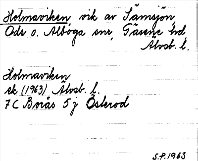 Bild på arkivkortet för arkivposten Holmaviken
