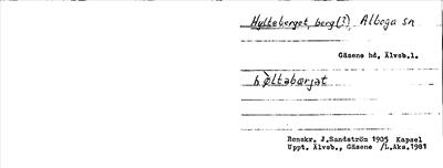 Bild på arkivkortet för arkivposten Hylteberget