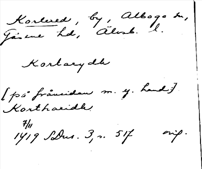 Bild på arkivkortet för arkivposten Karlered