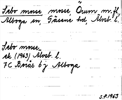 Bild på arkivkortet för arkivposten Sebo mosse