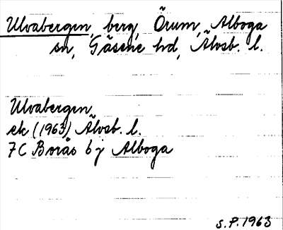 Bild på arkivkortet för arkivposten Ulvabergen