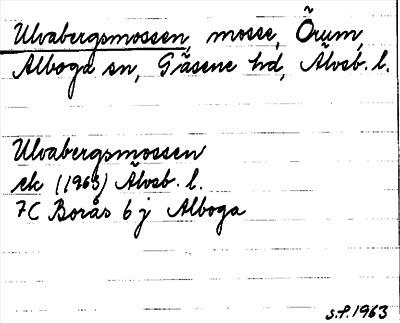 Bild på arkivkortet för arkivposten Ulvabergsmossen
